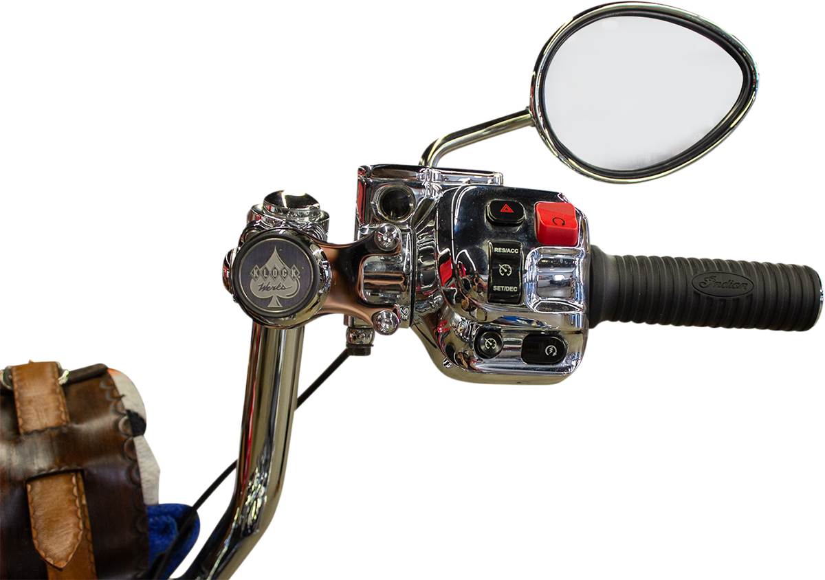 KLOCK WERKS iOmount™ for Indian - Ambidextrous Mount - Chrome - Touring KWD-04-0606-C