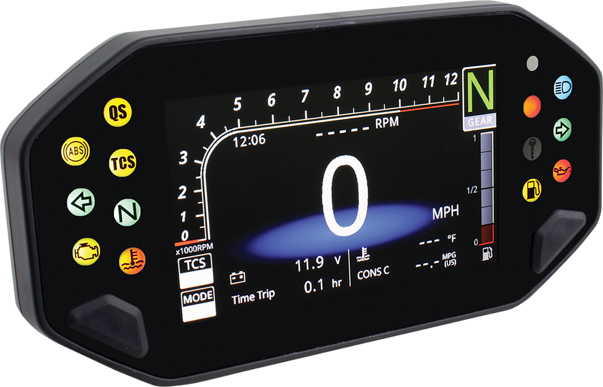 KOSO NORTH AMERICA TFT Multifunction Meter - RX-4 - Yamaha - MT-07 | MT-09 BA081000