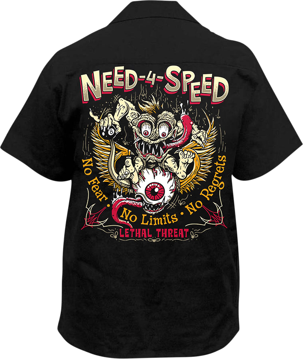 LETHAL THREAT Need 4 Speed Shirt - Black - 3XL HW50232XXXL