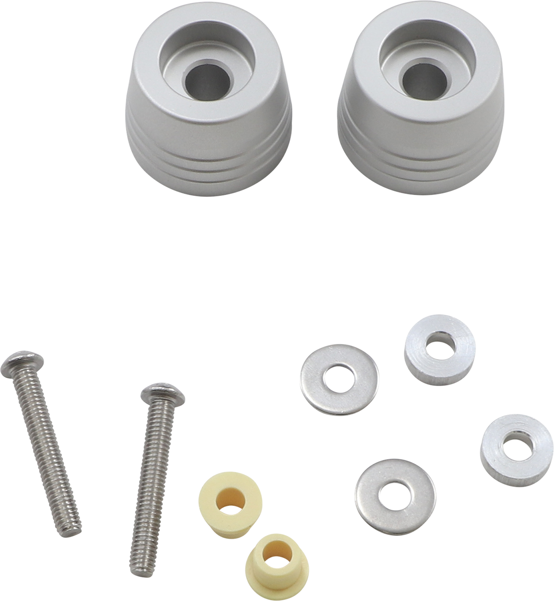 KURYAKYN Lodestar Handlebar Sliders - Grom - Silver KUR3850