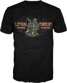 LETHAL THREAT Tattooed & Trashed T-Shirt - Black - XL LT20892XL