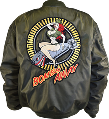 LETHAL THREAT Bombs Away Jacket - Green - XL JT84030XL