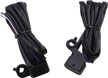 DRAG SPECIALTIES Marker Lights - Amber/White - Smoke Lens - Matte Black L22-0230DMBME