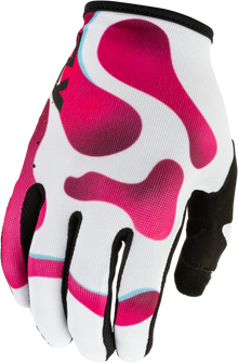 Youth Lite  Vibe Gloves White/Pink/Blue Ys
