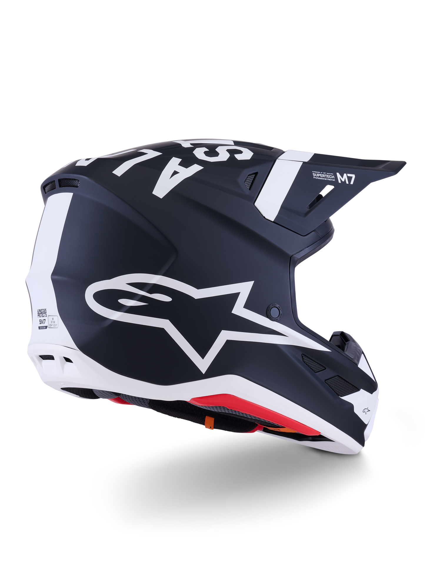 Sm7 Dasher Helmet Blk/Wht Matt Xs