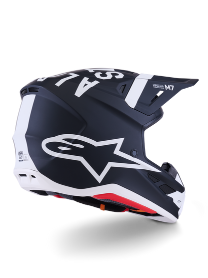 Sm7 Dasher Helmet Blk/Wht Matt Xs