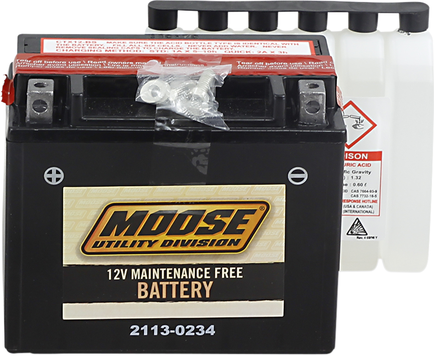 MOOSE OFFROAD AGM Battery - YTX12-BS MTX12-BS