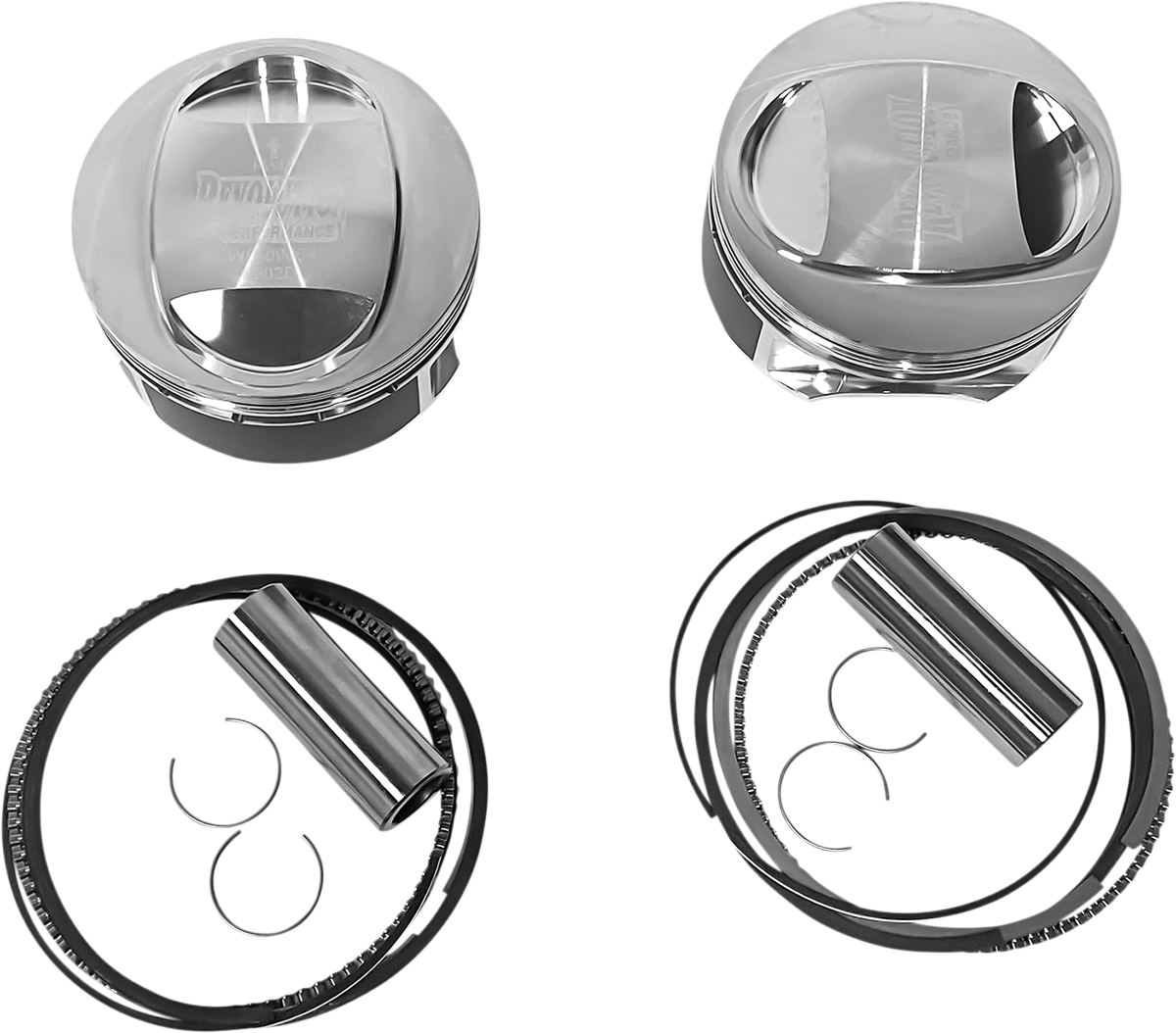 REVOLUTION PERFORMANCE, LLC Piston Kit - Domed - For 113" Big Bore Cylinder Kit - Twin Cam RP301-120W