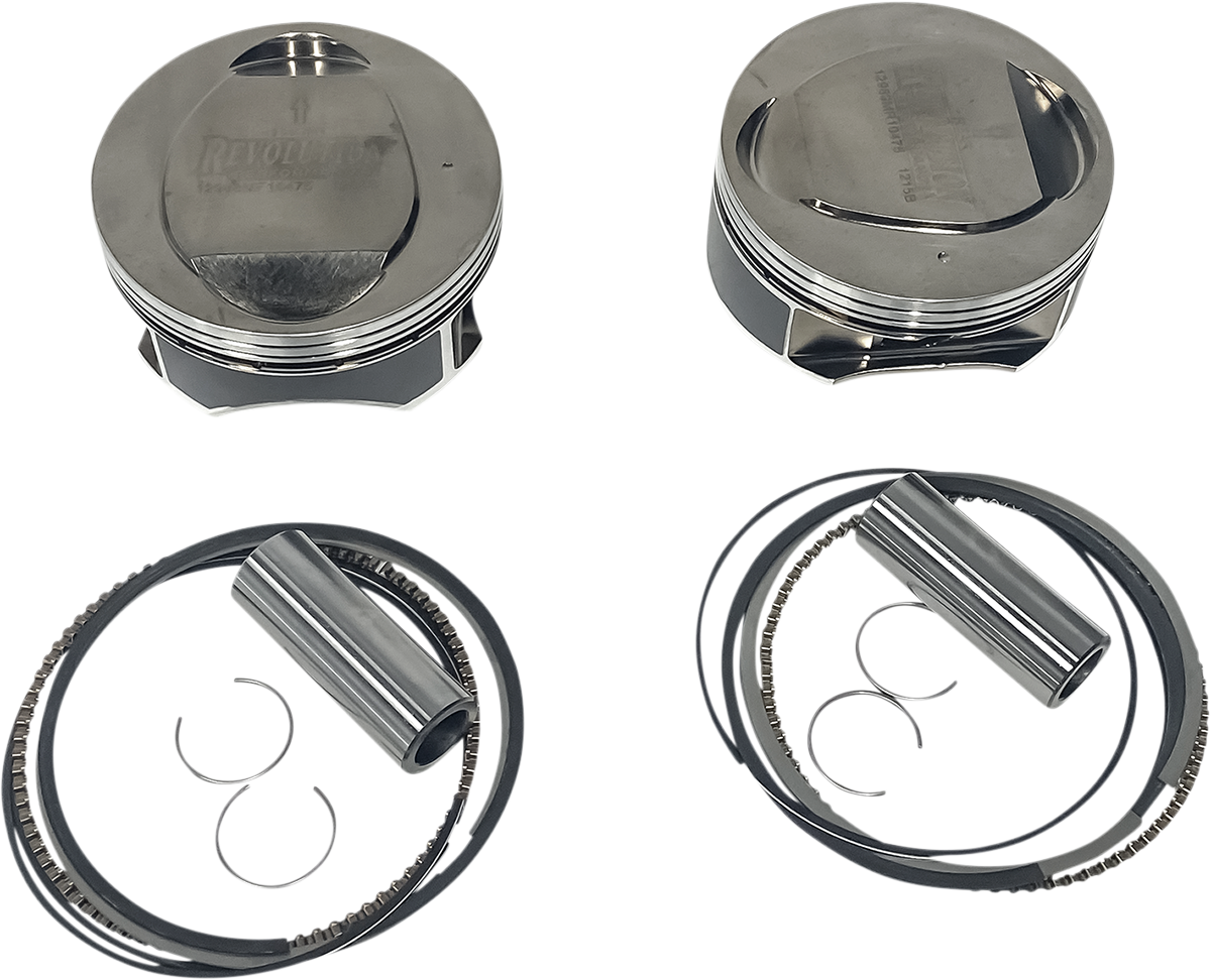 REVOLUTION PERFORMANCE, LLC Piston Kit - Domed - For 124R Big Bore Cylinder Kit - 120R Screamin Eagle RP301-124WR