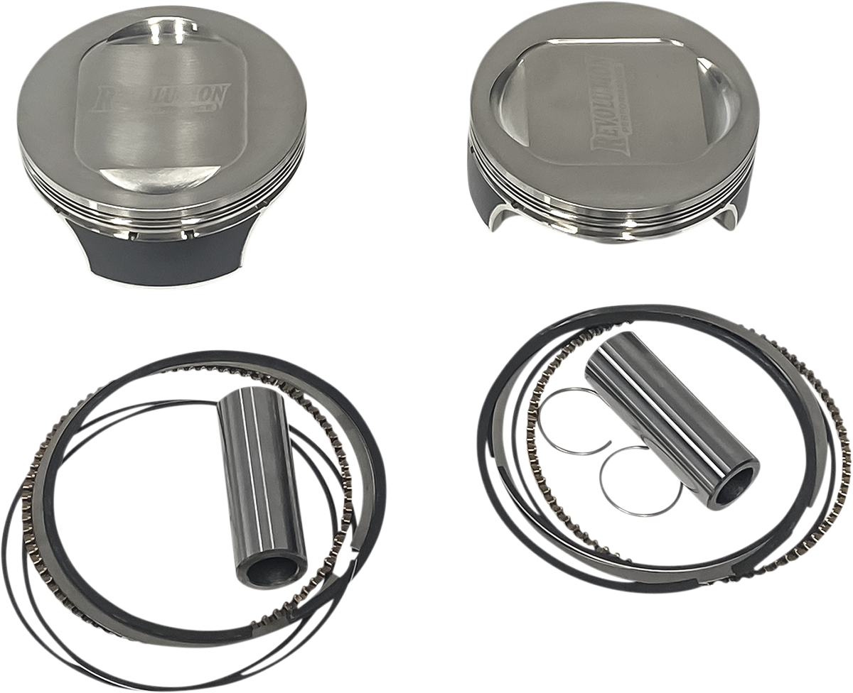 REVOLUTION PERFORMANCE, LLC Piston Kit - Dished - For 117" Monster Big Bore Cylinder Kit - Twin Cam RP301-119W