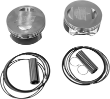 REVOLUTION PERFORMANCE, LLC Piston Kit - Flat-Top - For 124" Monster Big Bore Cylinder Kit - Twin Cam RP301-111W