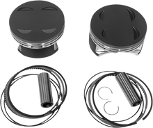 REVOLUTION PERFORMANCE, LLC Piston Kit - Flat-Top - For 139" Monster Big Bore Cylinder Kit - 107" M8 RP301-600