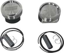 REVOLUTION PERFORMANCE, LLC Piston Kit - Dished - For 1250 cc Big Bore Cylinder Kit - XL883 RP301-414W