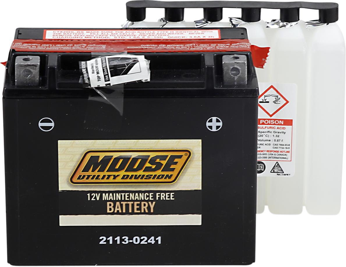 MOOSE OFFROAD AGM Battery - YTX20HL-BS MTX20HL-BS
