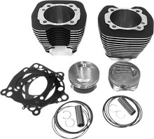 REVOLUTION PERFORMANCE, LLC Cylinder Kit - 124" - Black with Highlighted Fins - Twin Cam RP201-126W