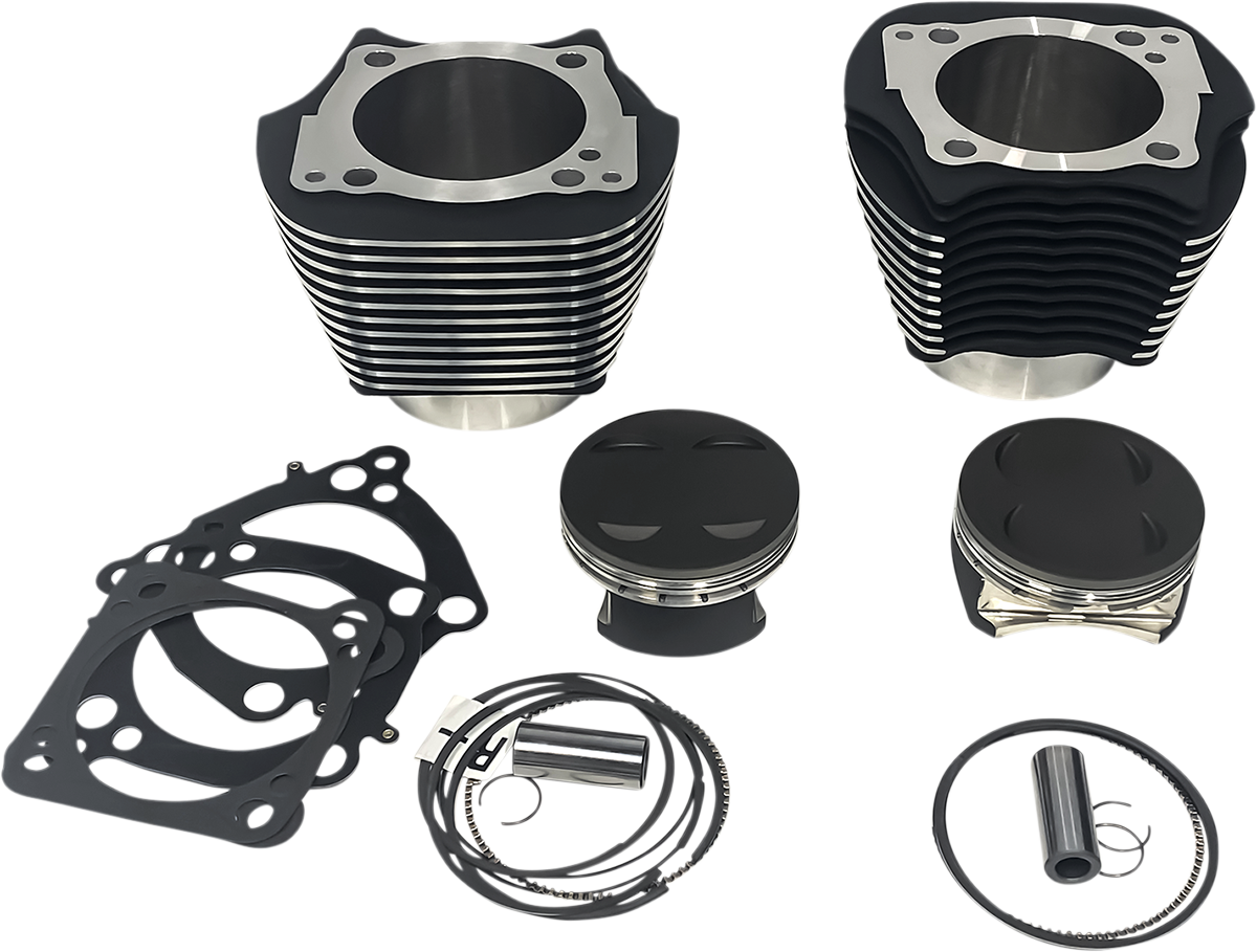 REVOLUTION PERFORMANCE, LLC Cylinder Kit - 139" - Black with Highlighted Fins - 107" M8 RP201-611W