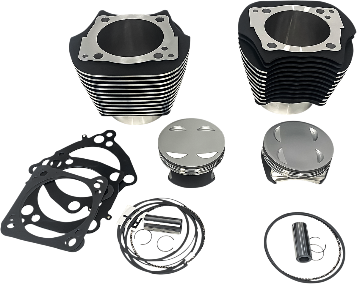 REVOLUTION PERFORMANCE, LLC Cylinder Kit - 143" - Black with Highlighted Fins - 114"/117" M8 RP201-616W