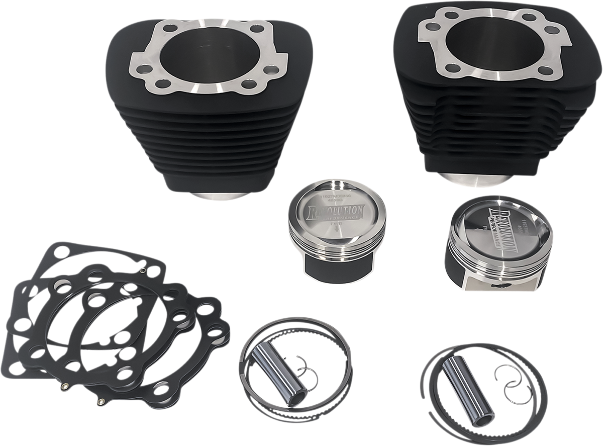 REVOLUTION PERFORMANCE, LLC Cylinder Kit - 1250 cc - Big Bore - Black - XL1200 RP201-406W