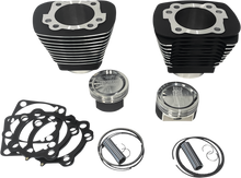 REVOLUTION PERFORMANCE, LLC Cylinder Kit - 1250 cc - Big Bore - Black with Highlighted Fins - XL883 RP201-414W
