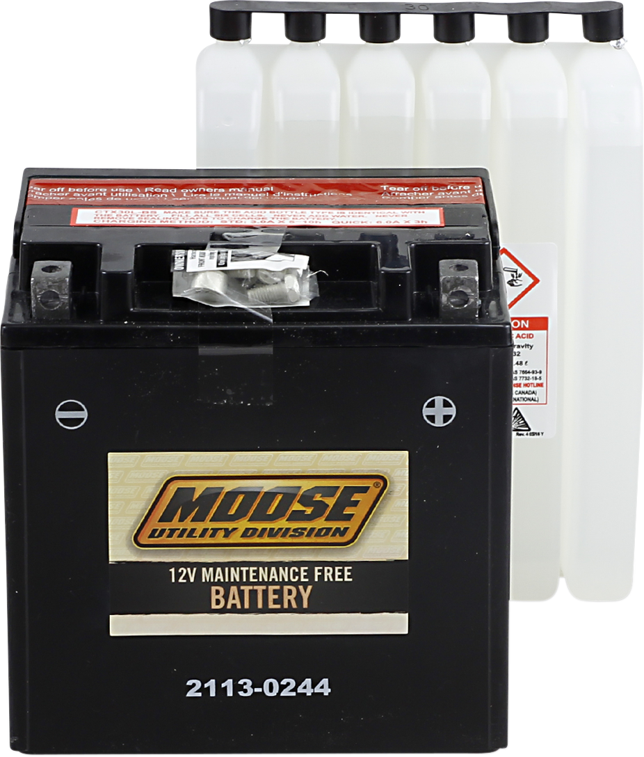 MOOSE OFFROAD AGM Battery - YIX30L-BS MTX30L-BS