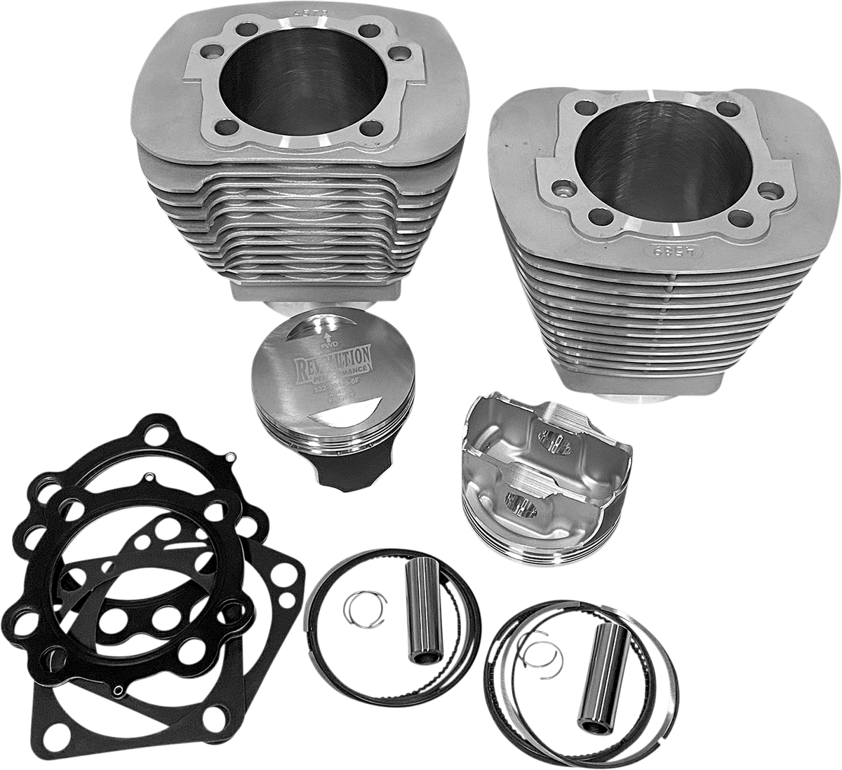 REVOLUTION PERFORMANCE, LLC Cylinder Kit - Monster Big Bore - 100" - Natural - Evolution Big Twin '84-'99 RP201-209W