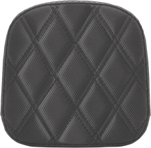 SADDLEMEN Sissy Bar Pad - Lattice Stitched - Black 0407SDC