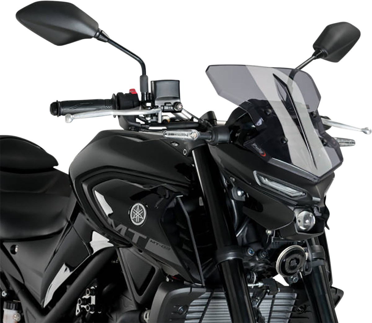 PUIG HI-TECH PARTS New Generation Windscreen - 11-3/4" - Smoke - MT-03 20285H
