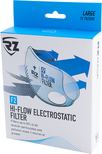 RZ MASK F2 Mask Filter - High Flow - 12 Pack - Medium FL-D76:25622
