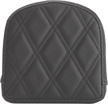 SADDLEMEN Sissy Bar Pad - Lattice Stitched - Black 0408SDC