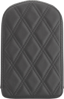 SADDLEMEN Sissy Bar Pad - Lattice Stitched - Black 0411SDC