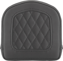 SADDLEMEN Sissy Bar Pad - Lattice Stitched - Black 0408SM