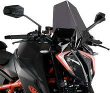 PUIG HI-TECH PARTS New Generation Windscreen - 16-1/4" - Dark Smoke - 1290 Super Duke R 20461F