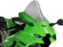 PUIG HI-TECH PARTS Race Windscreen - 12-1/2" - Smoke - Ninja ZX-10R 20540H