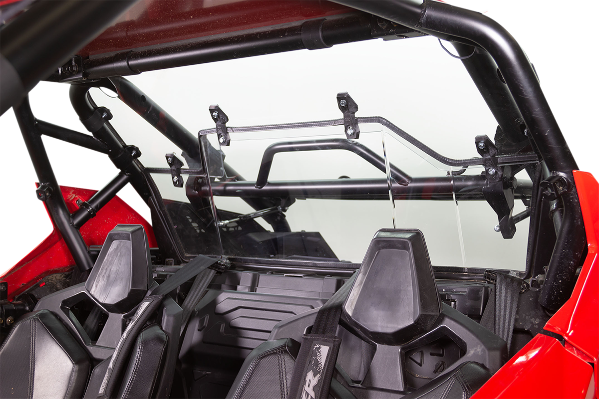 SEIZMIK Poly Rear Windshield - Hard Coated - Polaris - RZR 50-26105KIT