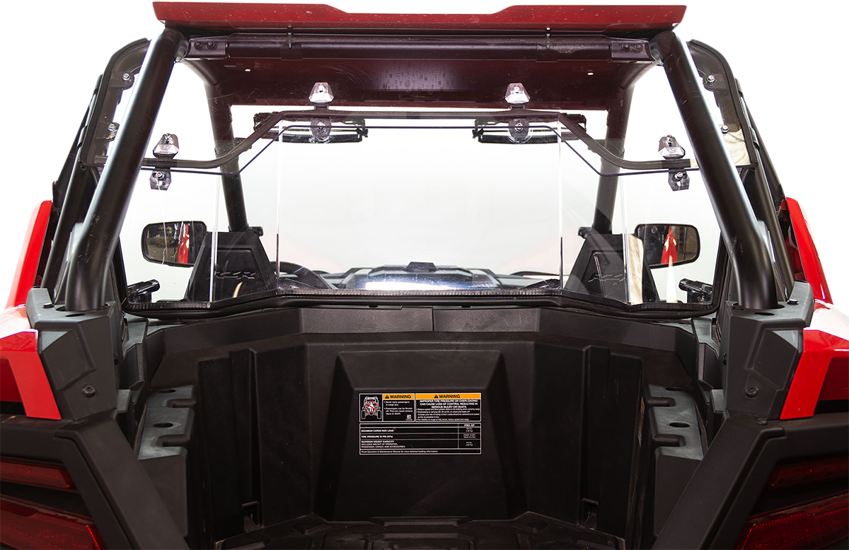 SEIZMIK Poly Rear Windshield - Hard Coated - Polaris - RZR 50-26105KIT
