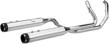 S&S CYCLE El Dorado Dual Exhaust System - Chrome - Black Thruster 550-0699C