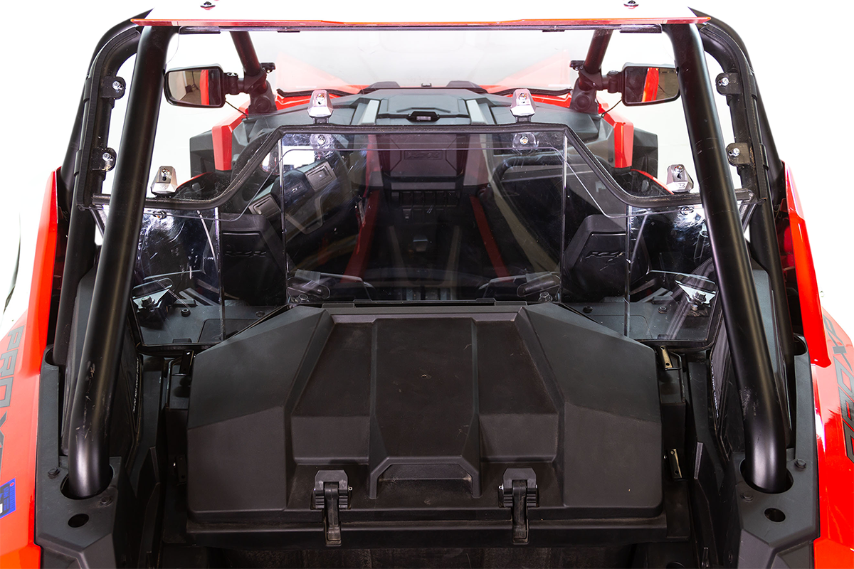 SEIZMIK Poly Rear Windshield - Hard Coated - Polaris - RZR 50-26105KIT