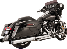S&S CYCLE El Dorado Dual Exhaust System - Chrome - Black Thruster 550-0699C