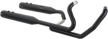 S&S CYCLE El Dorado Dual Exhaust - Black - Black Tracer 550-0702C