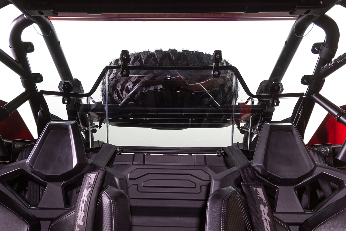 SEIZMIK Poly Rear Windshield - Hard Coated - Polaris - RZR 50-26105KIT