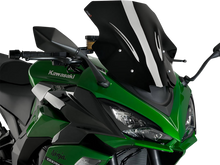 PUIG HI-TECH PARTS Race Windscreen - 18-7/8" - Black - Kawasaki 20471N