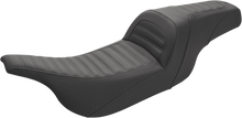 SADDLEMEN Slim Roll & Pleat Seat - Black 897-07-161