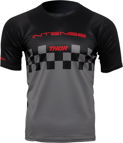 THOR Intense Assist Chex Short-Sleeve Jersey - Black/Gray - Small 5120-0145