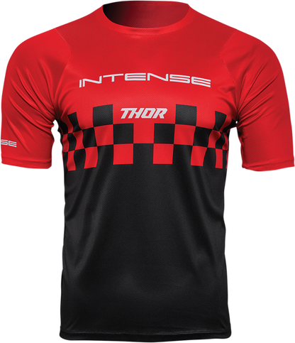 THOR Intense Assist Chex Short-Sleeve Jersey - Red/Black - XS 5120-0138