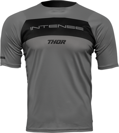 THOR Intense Assist Dart Short-Sleeve Jersey - Gray/Black - Small 5120-0157