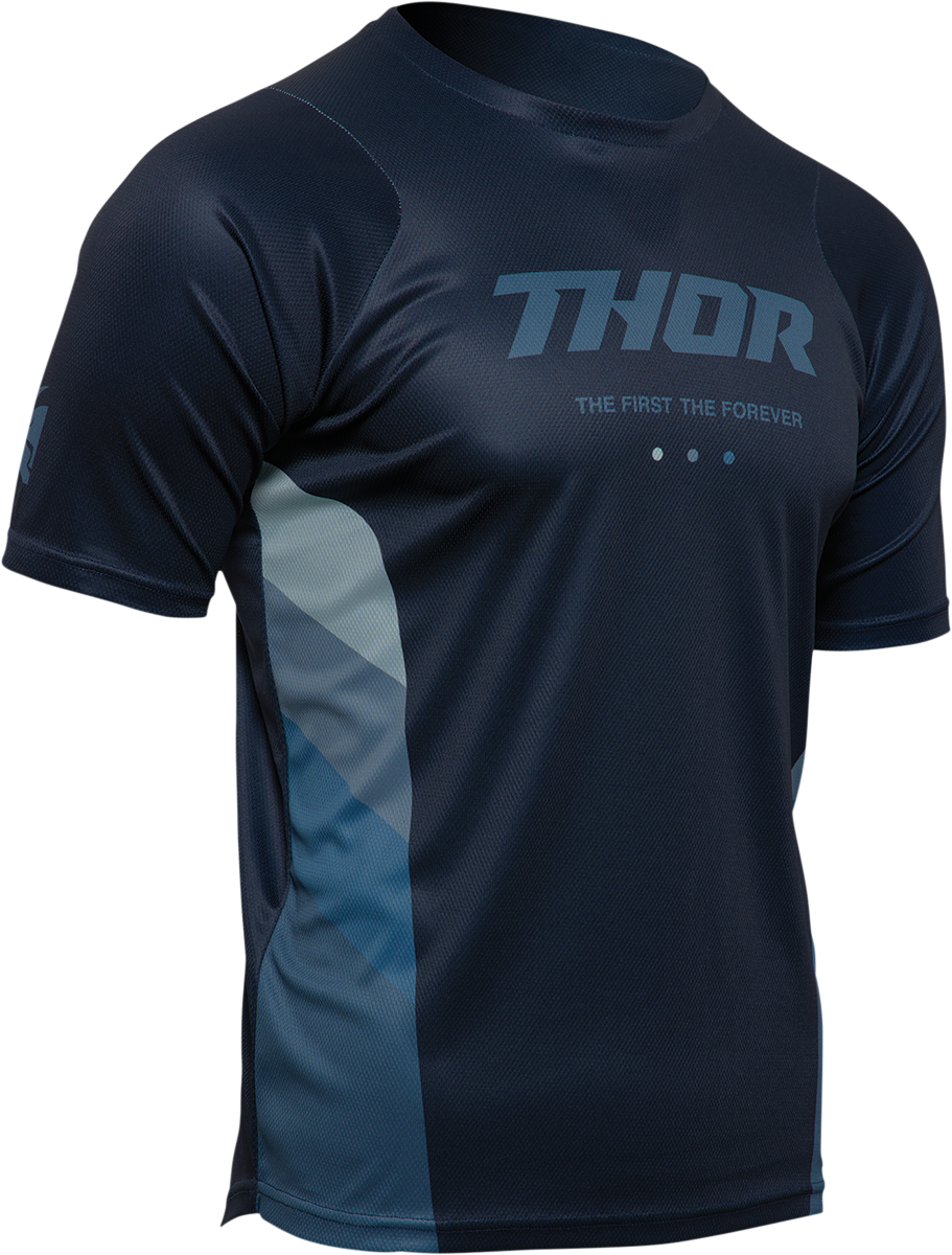 THOR Assist React Short-Sleeve Jersey - Midnight/Teal - XL 5120-0184