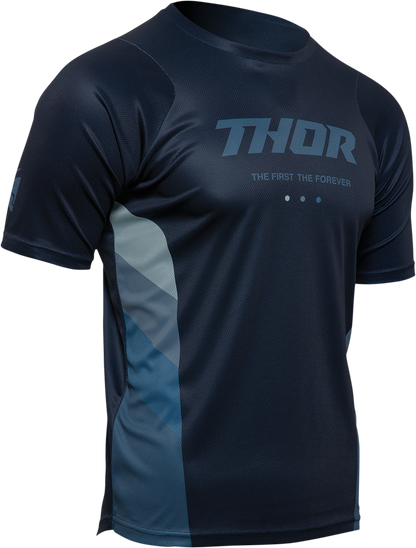 THOR Assist React Short-Sleeve Jersey - Midnight/Teal - XL 5120-0184