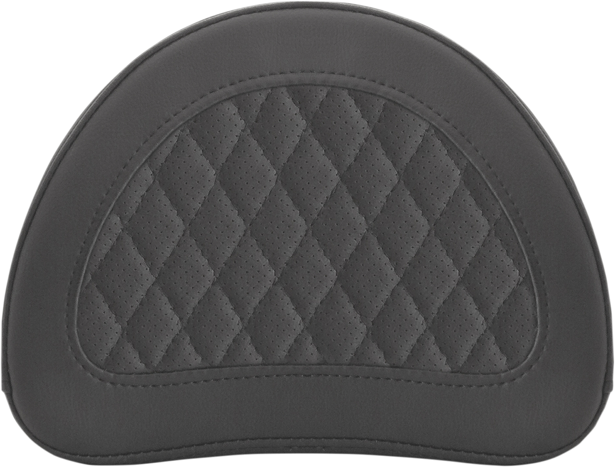SADDLEMEN Sissy Bar Pad - Lattice Stitched - Black - Universal 0513SM