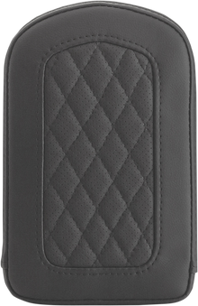 SADDLEMEN Sissy Bar Pad - Lattice Stitched - Black 0411SM