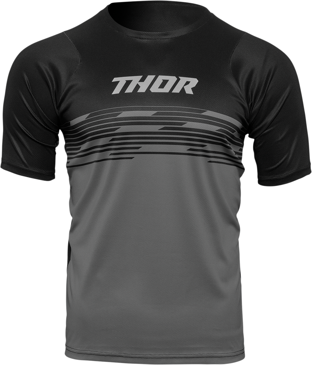 THOR Assist Shiver Short-Sleeve Jersey - Black/Gray - Small 5120-0169